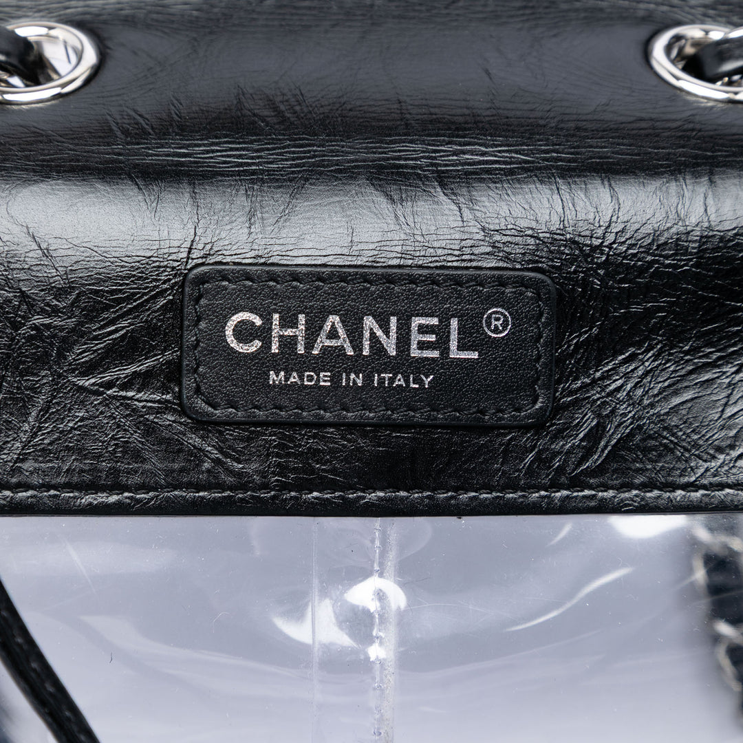 Chanel Matelassé et PVC Aquarium Sac Cuir d'agneau