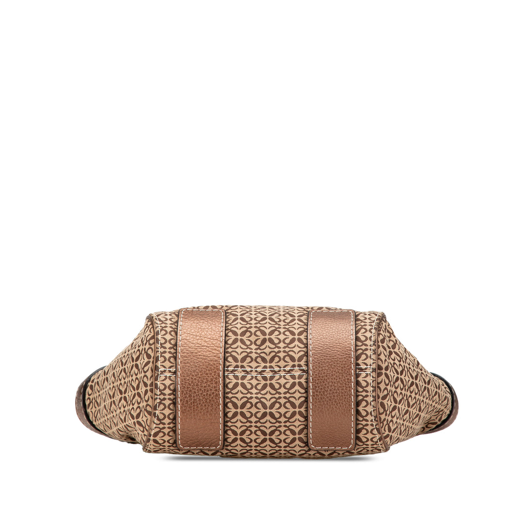 Anagram Canvas Tote Brown - Gaby Paris