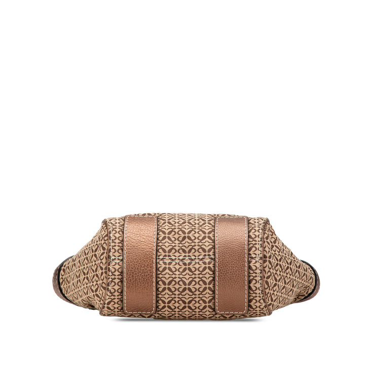 Anagram Canvas Tote Brown - Gaby Paris