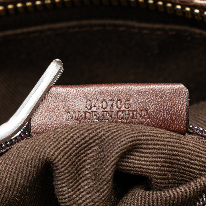 Anagram Canvas Tote Brown - Gaby Paris