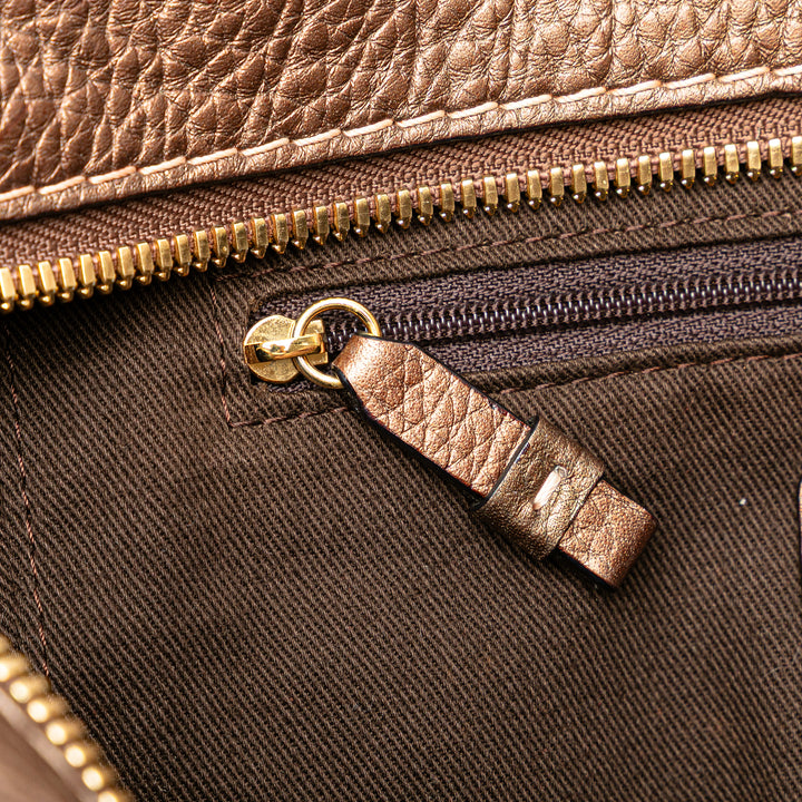 Anagram Canvas Tote Brown - Gaby Paris