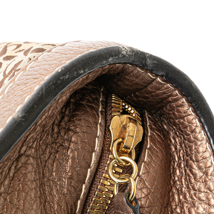 Anagram Canvas Tote Brown - Gaby Paris