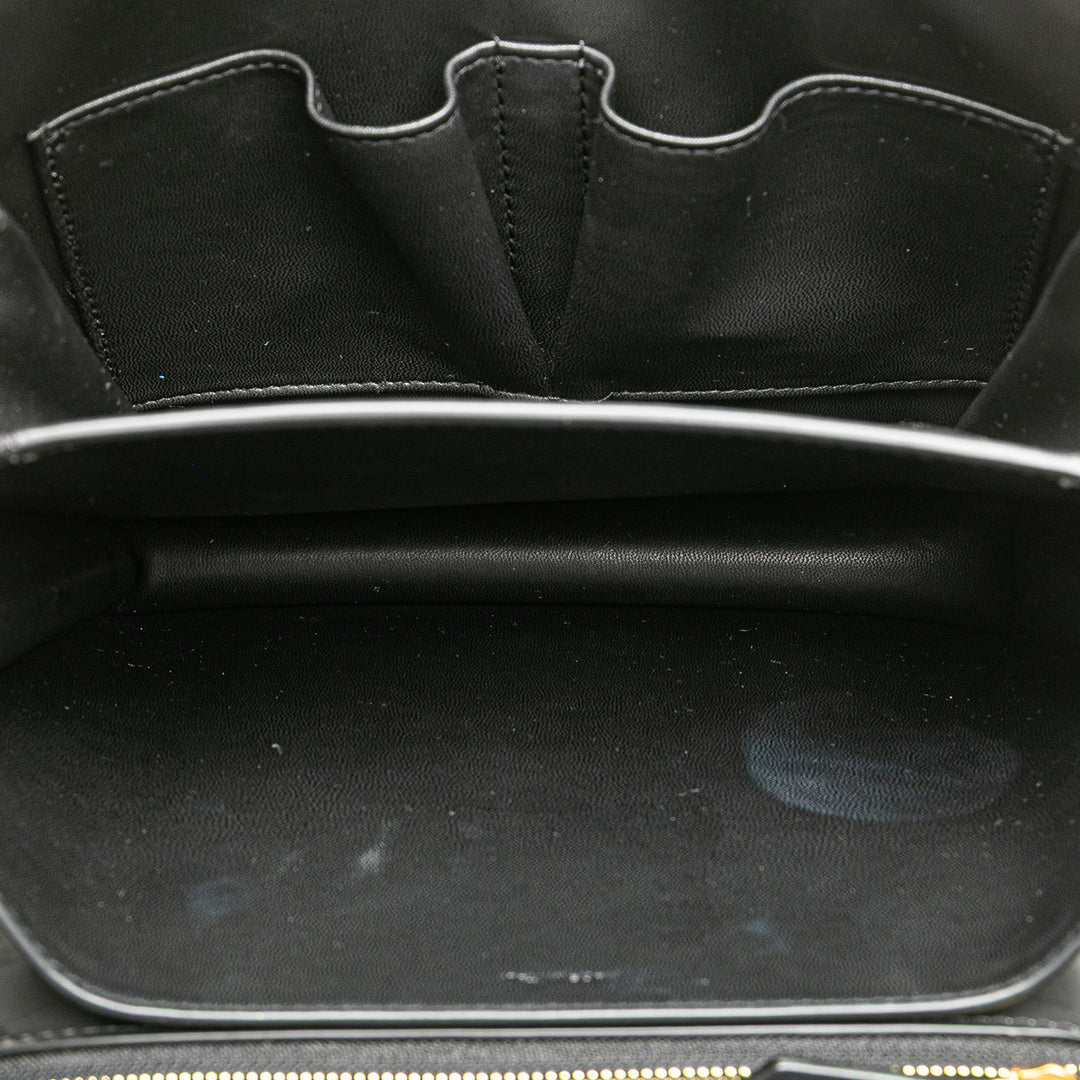 Medium Calfskin Classic Box Black - Gaby Paris