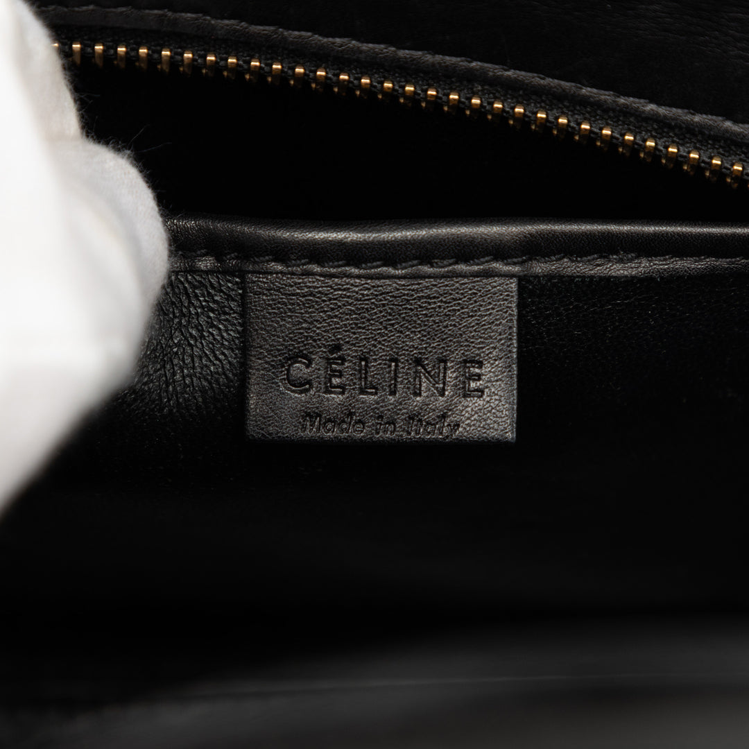 Tricolore et Luggage Cabas Nano Cuir de veau Beige