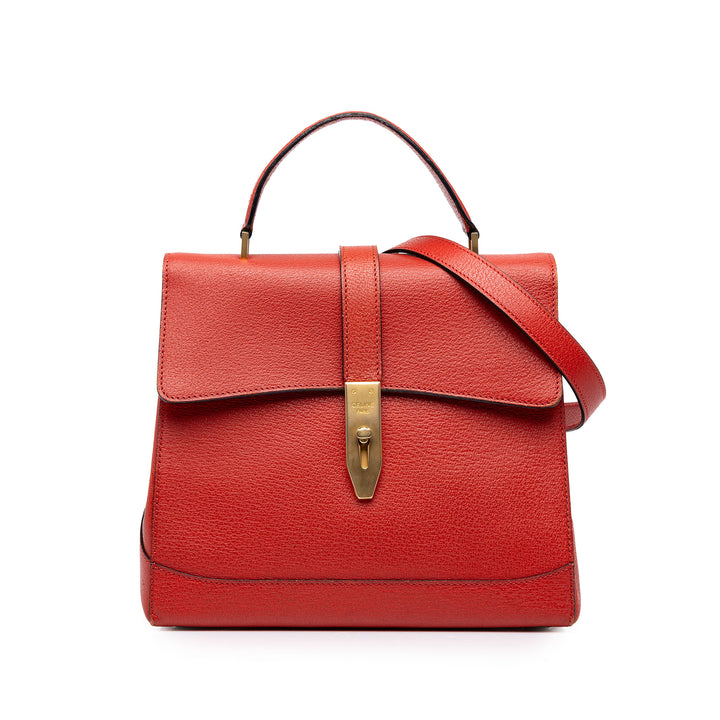 Celine Sac à main 16 Turn Lock à Rouge – vue principale – GABY PARIS