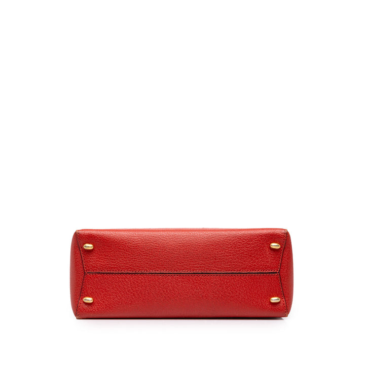 Celine Sac à main 16 Turn Lock à Rouge – vue 3 – GABY PARIS