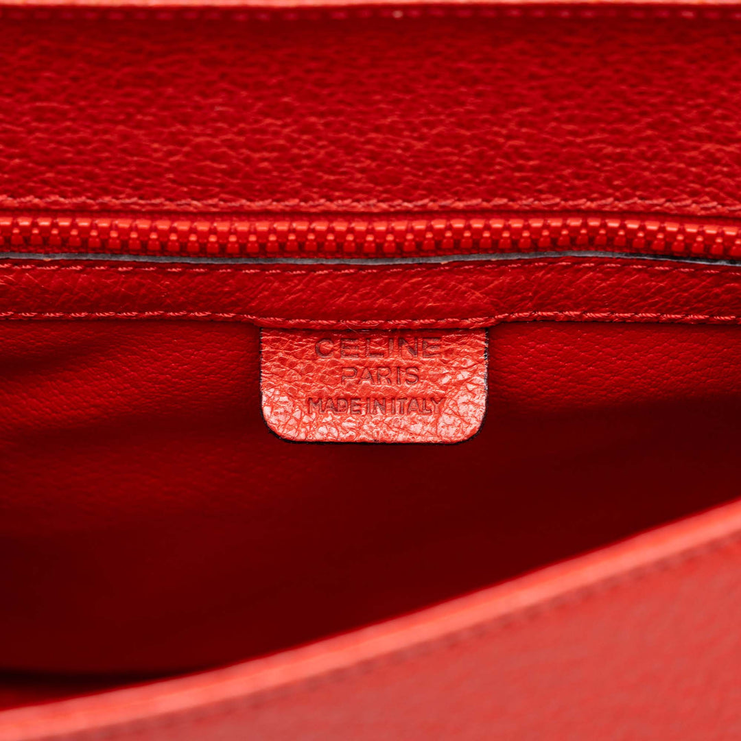 Celine Sac à main 16 Turn Lock à Rouge – vue 5 – GABY PARIS