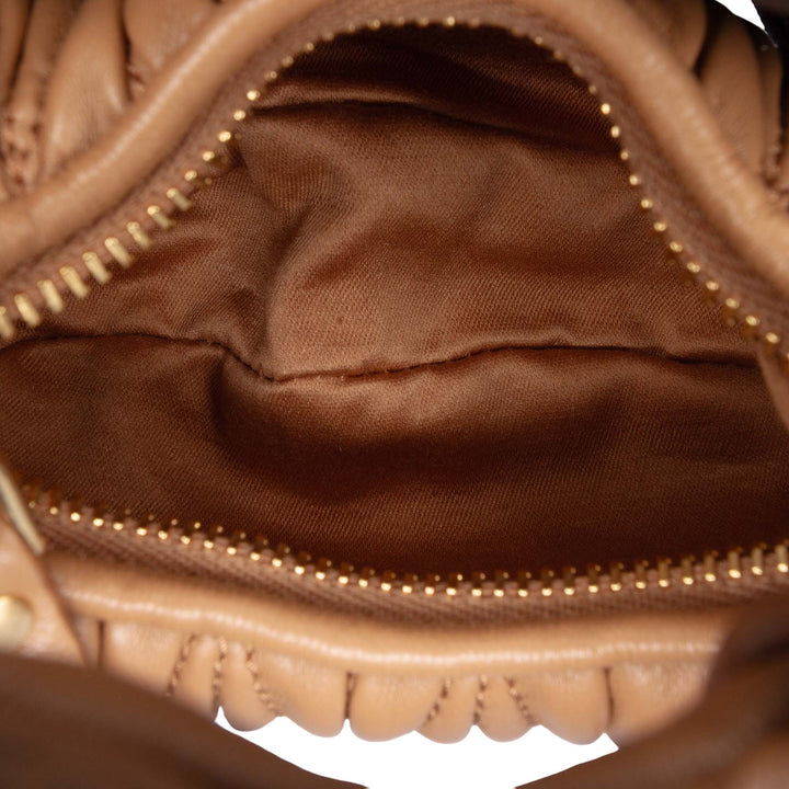 Matelasse Wander Sac Micro nappa Marron