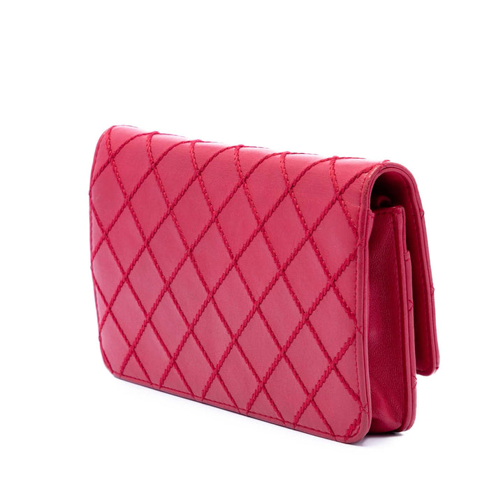 Chanel CC Cuir d’agneau Wild Stitch Wallet on Chain