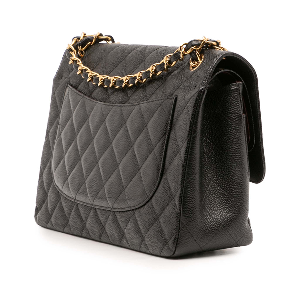 Chanel Jumbo Classic Caviar Double rabat Noir – GABY PARIS Authentique