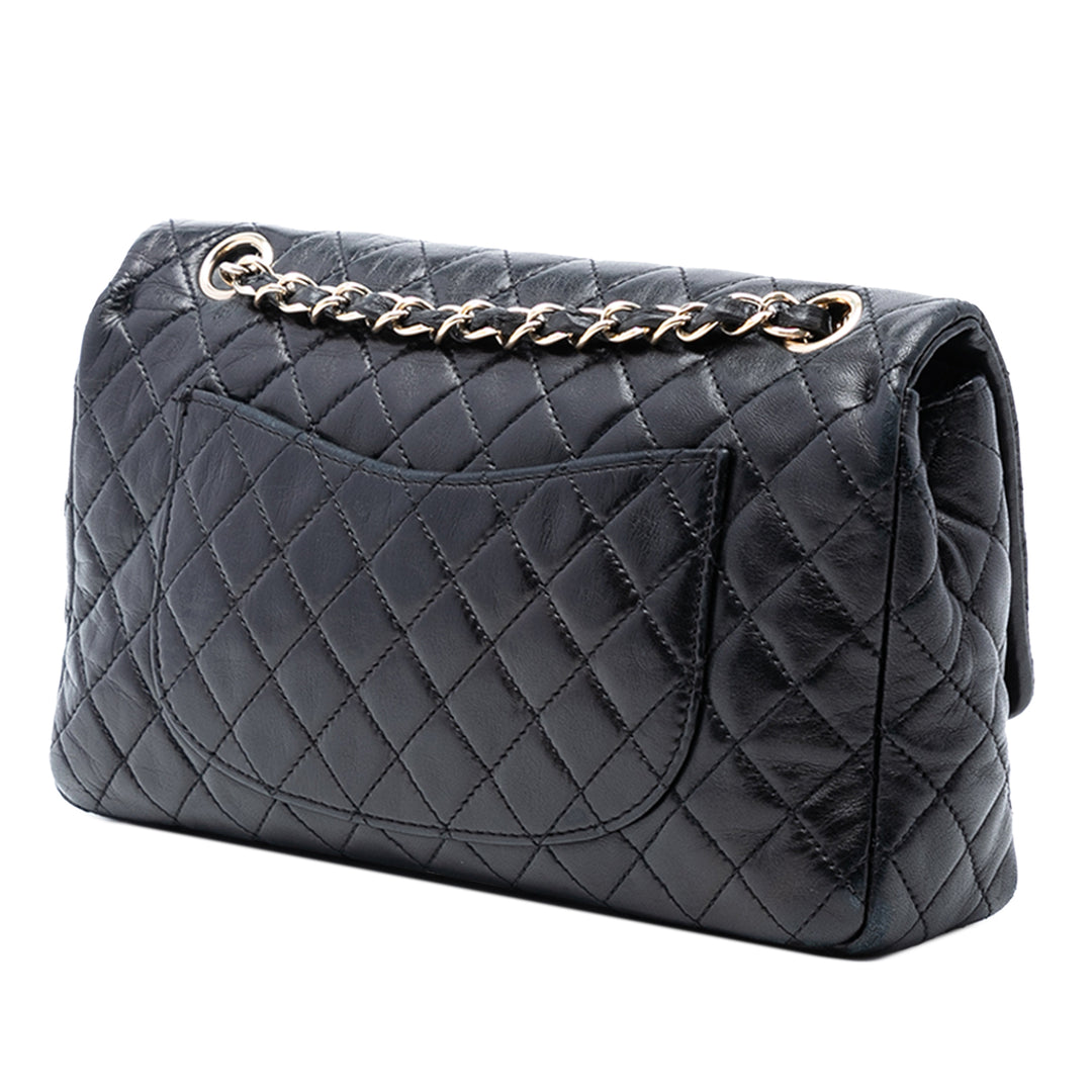 Chanel Medium Classic Cuir d’agneau Valentines Heart Charms Simple rabat