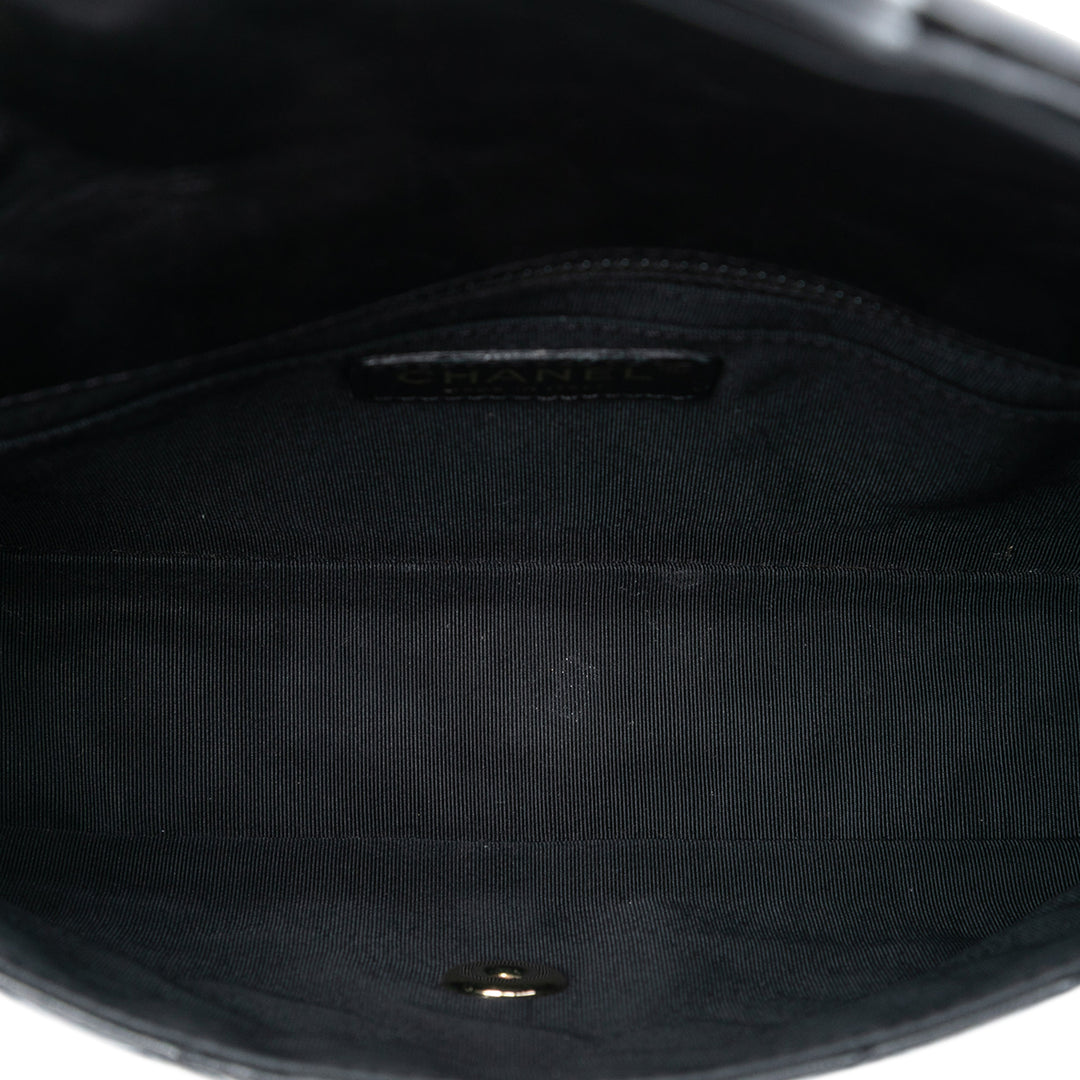 Chanel Medium Classic Cuir d’agneau Valentines Heart Charms Simple rabat