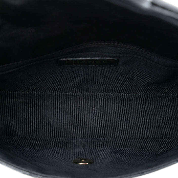 Chanel Medium Classic Cuir d’agneau Valentines Heart Charms Simple rabat