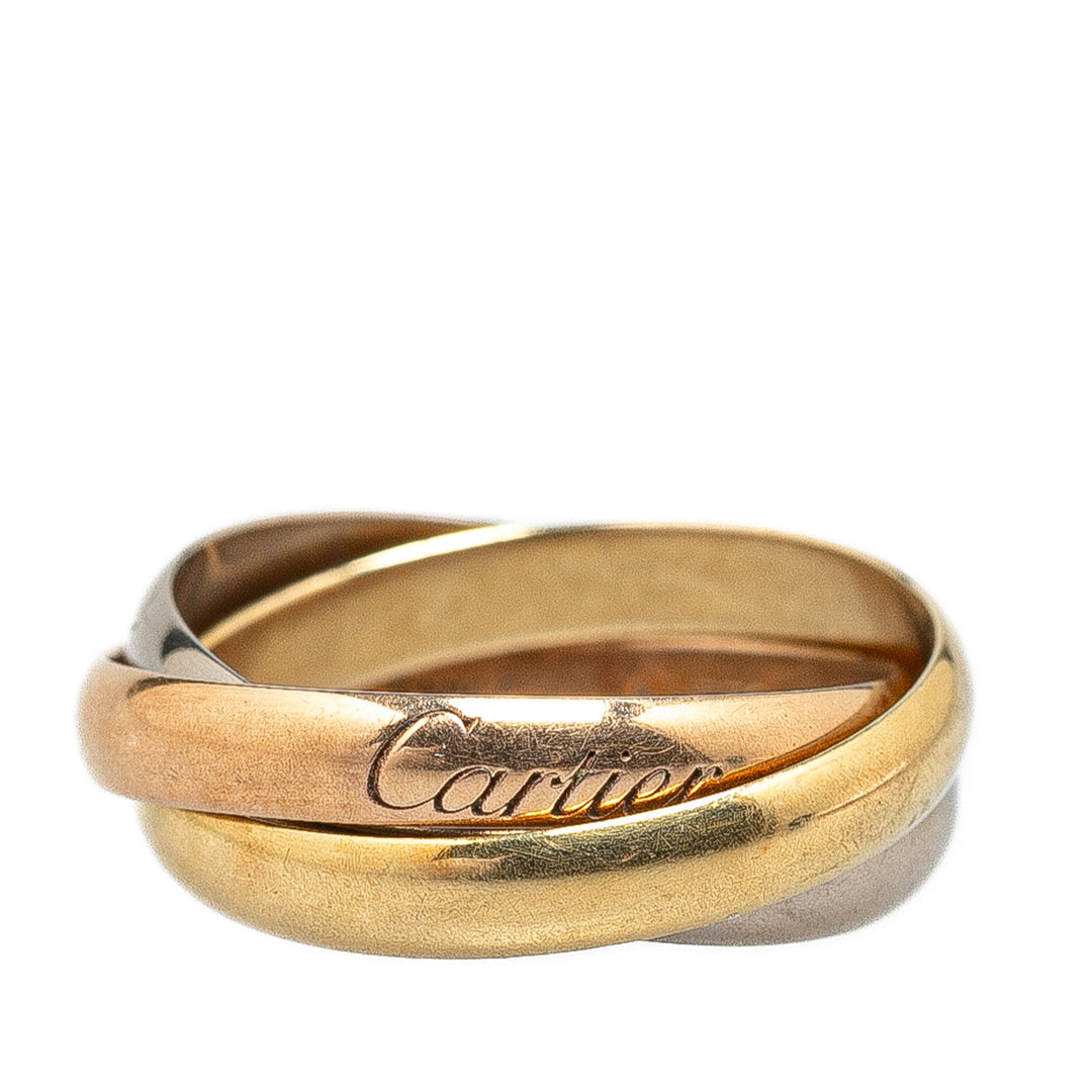 Tricolor Large Model 18K Gold Classic Trinity Ring Gold - Gaby Paris