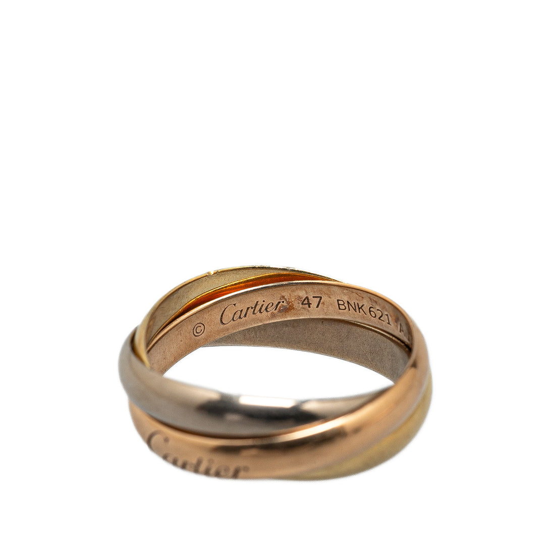 Tricolor Large Model 18K Gold Classic Trinity Ring Gold - Gaby Paris