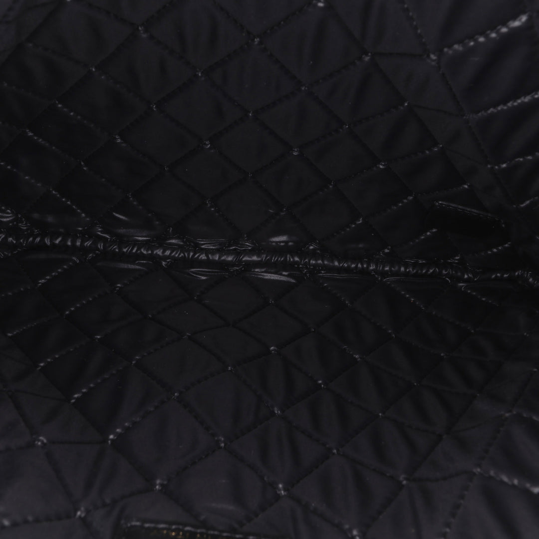 Medium Bi Quilted Lambskin Cosmetic Case Black - Gaby Paris