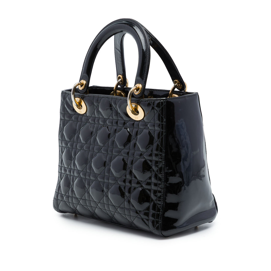 Lady Dior Cannage Moyen Noir
