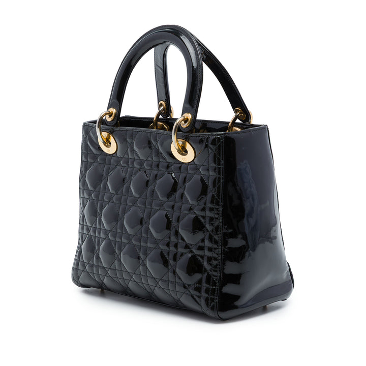 Lady Dior Cannage Moyen Noir