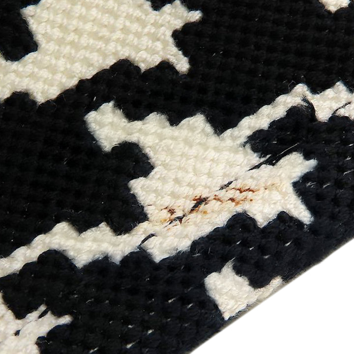 Dior Medium Toile Houndstooth brodé Book Cabas