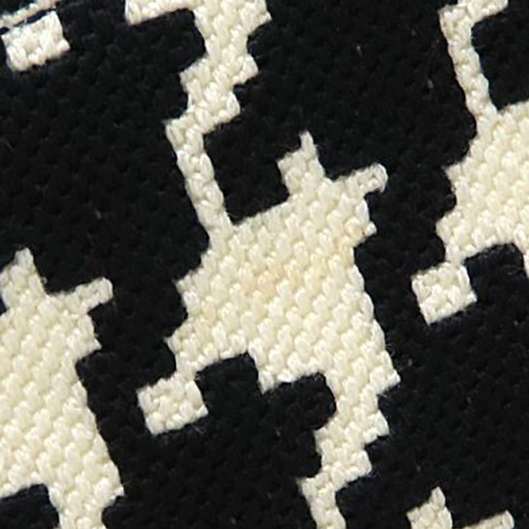 Dior Medium Toile Houndstooth brodé Book Cabas