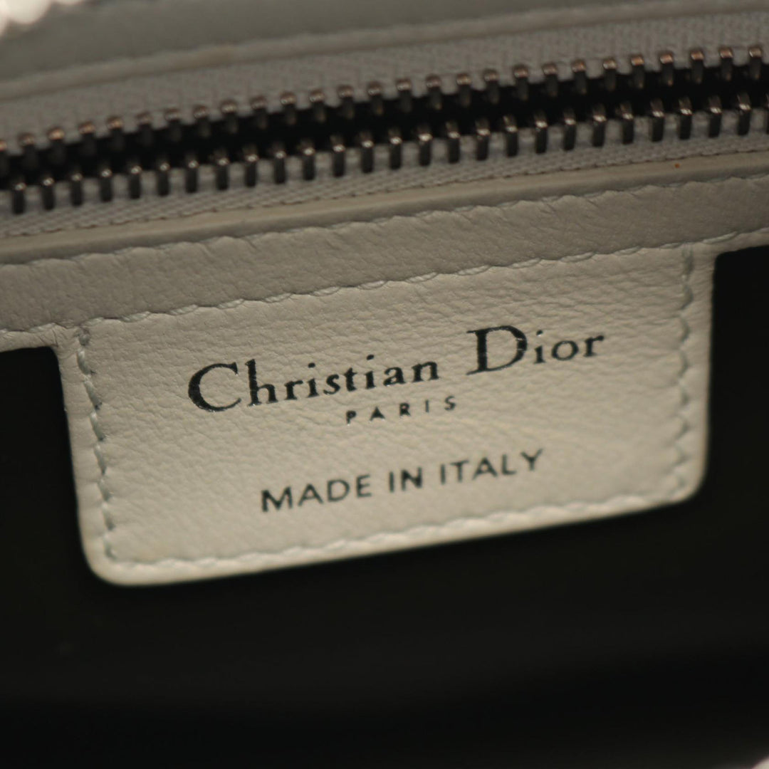 Lady Dior Tricolore Cannage Moyen Cuir d'agneau Vert