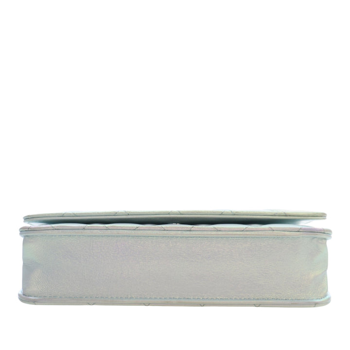 Chanel CC Matelassé Iridescent Cuir d’agneau Wallet on Chain
