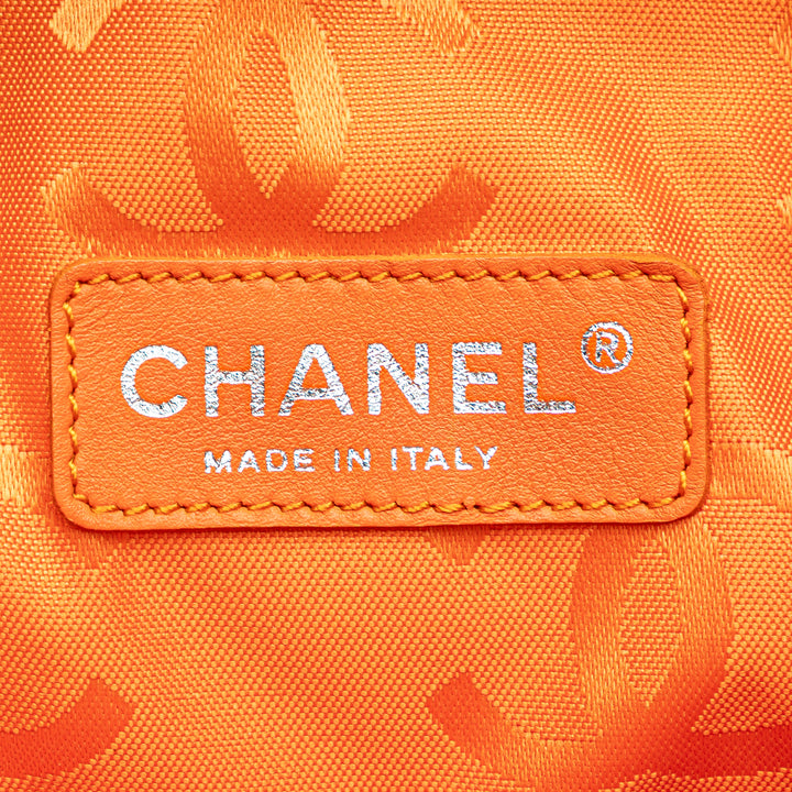 Chanel Matelassé Cambon Ligne Plat Cabas Cuir d'agneau Marron