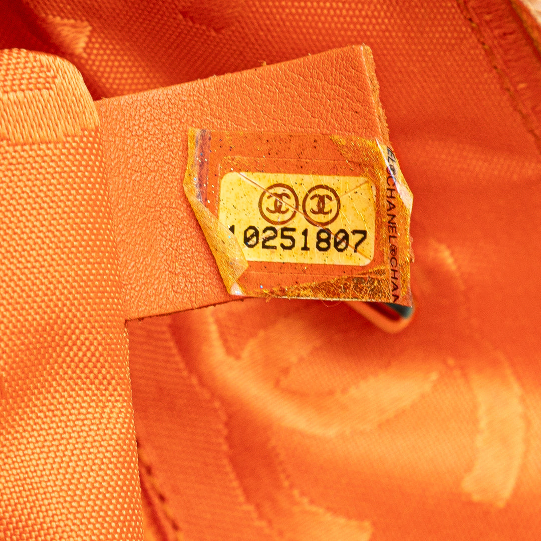 Chanel Matelassé Cambon Ligne Plat Cabas Cuir d'agneau Marron
