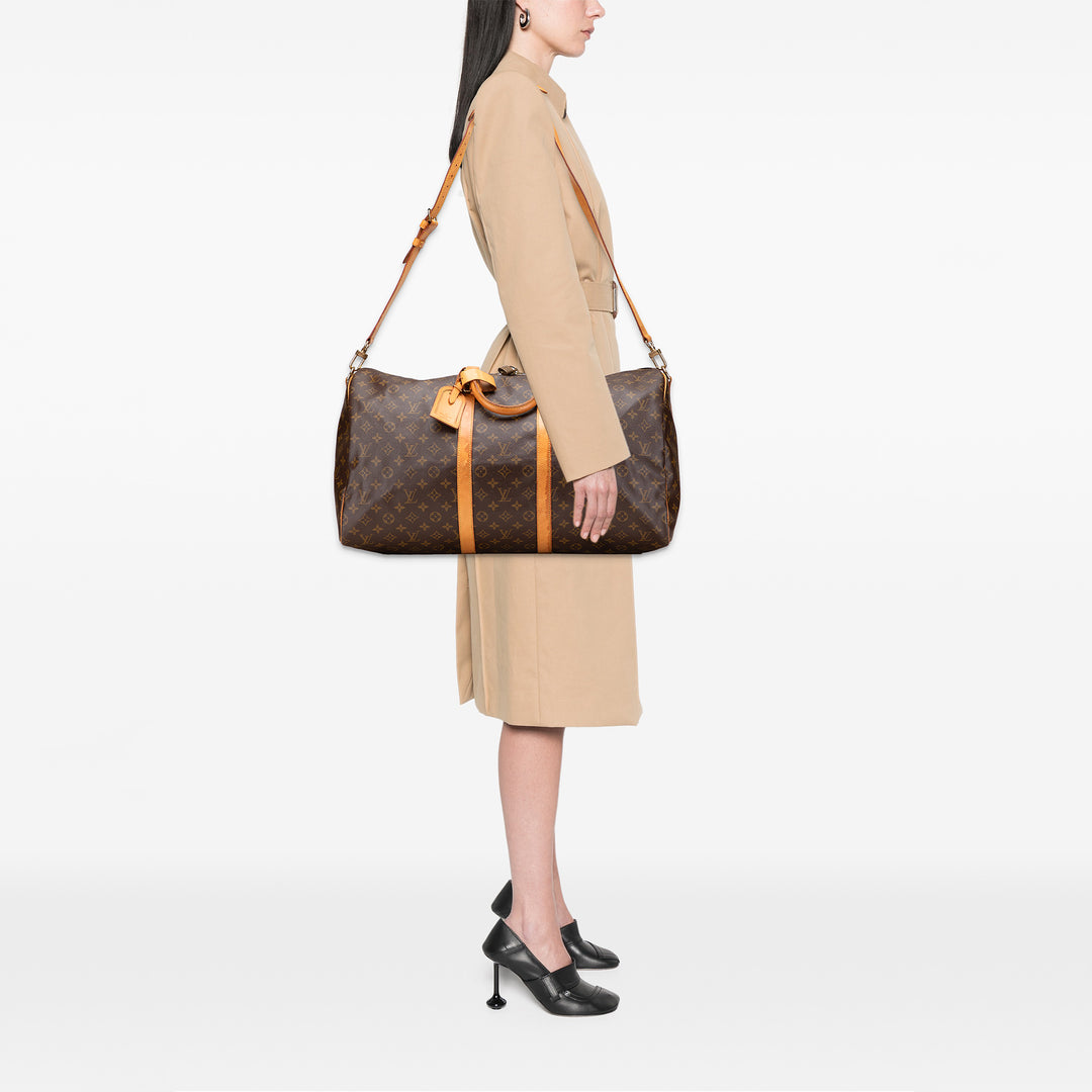 Monogram Keepall Bandouliere 55 Brown - Gaby Paris