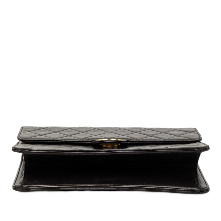 Chanel Small CC Matelassé Cuir d’agneau Simple rabat