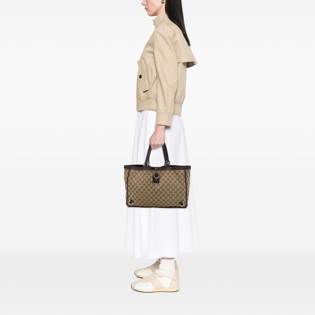 Gucci Cabas GG Abbey D Bague Beige – vue 6 – GABY PARIS
