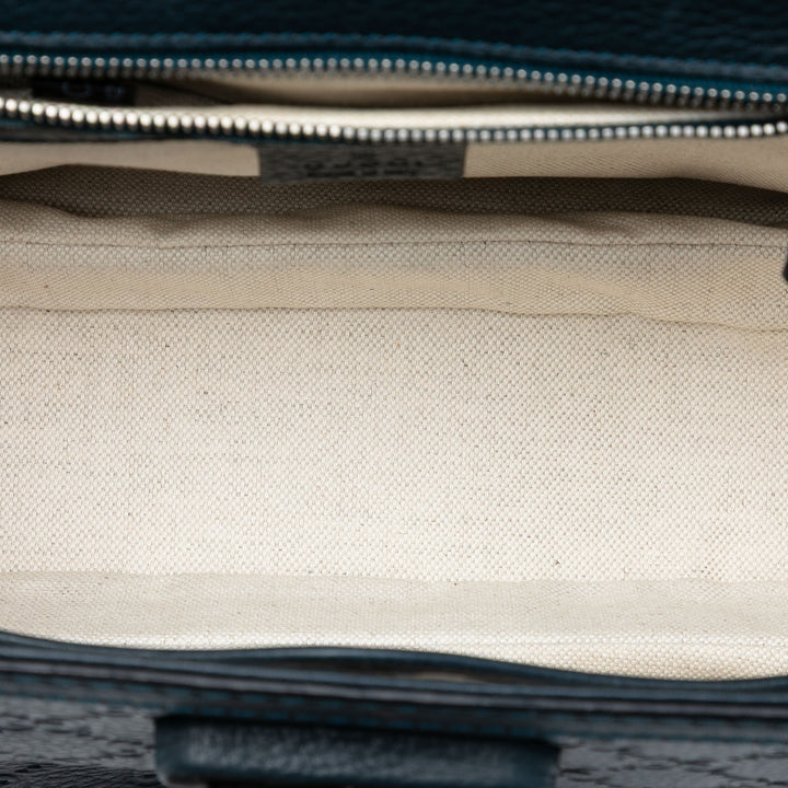 Guccissima New Bamboo sac à Moyen Bleu
