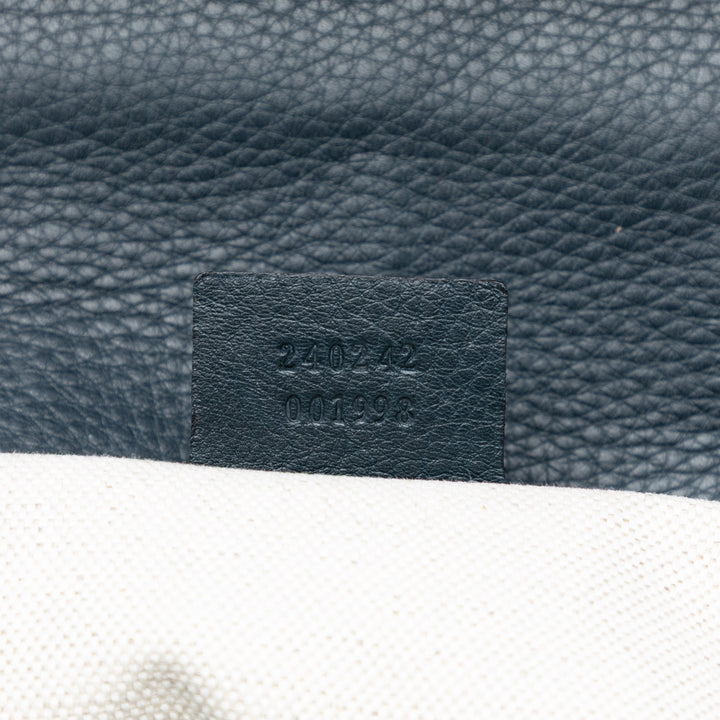 Guccissima New Bamboo sac à Moyen Bleu