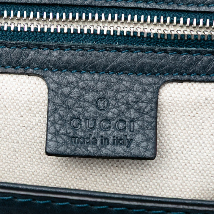 Guccissima New Bamboo sac à Moyen Bleu