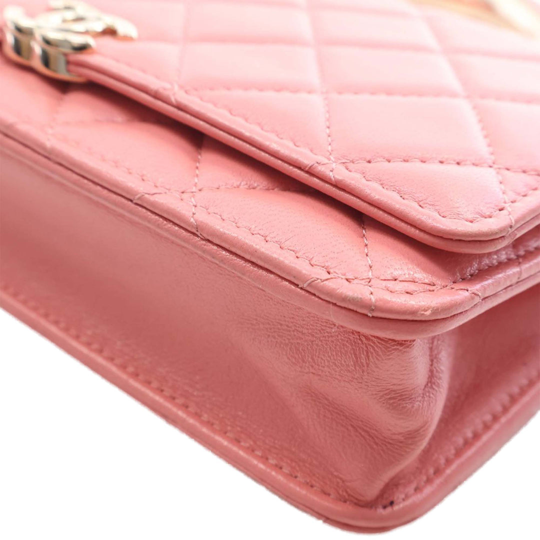 Chanel CC Matelassé Cuir d’agneau anse supérieure à rabat