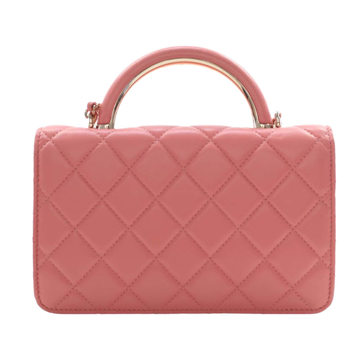 Chanel CC Matelassé Cuir d’agneau anse supérieure à rabat