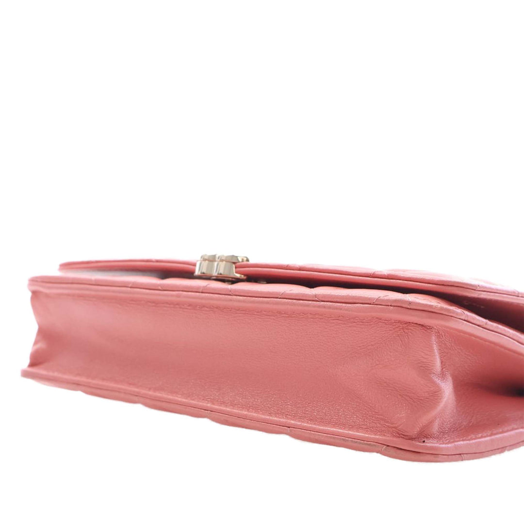 Chanel CC Matelassé Cuir d’agneau anse supérieure à rabat