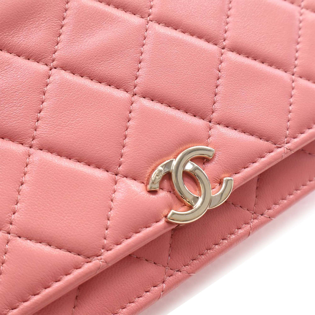 Chanel CC Matelassé Cuir d’agneau anse supérieure à rabat