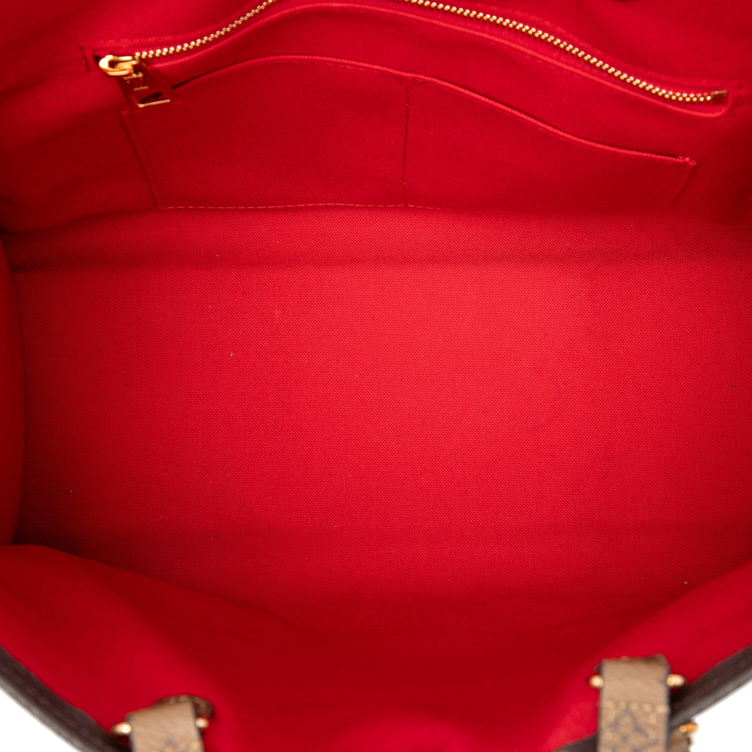 Louis Vuitton Giant OnTheGo MM Monogram Reverse Marron – vue 4 – GABY PARIS