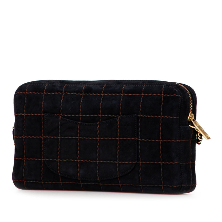 Chanel CC Chocolate Bar Daim Chain Camera Bag Noir – GABY PARIS Authentique