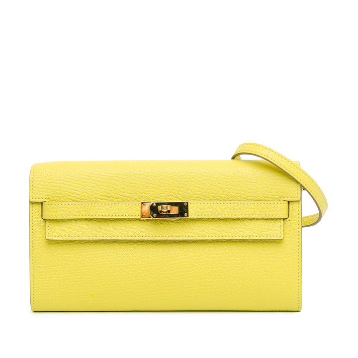 Chevre Mysore Kelly To Go Wallet Yellow - Gaby Paris