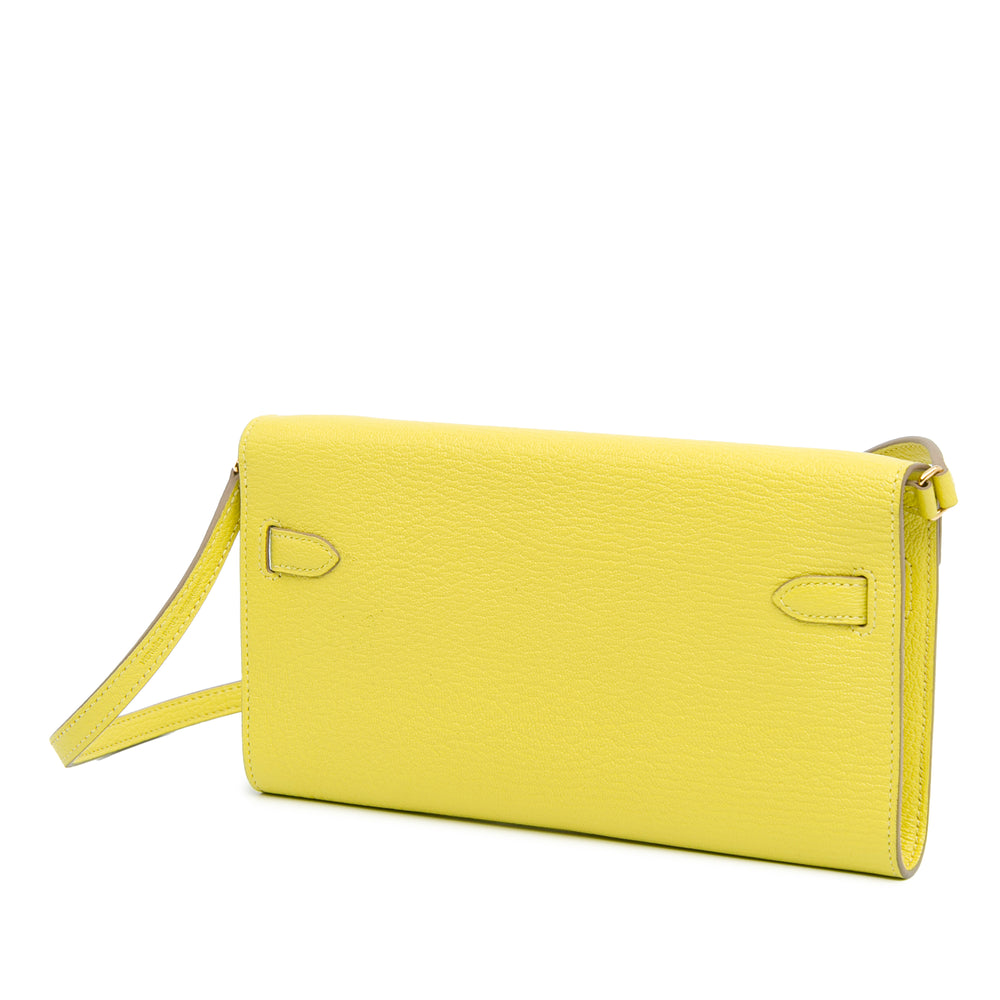 Chevre Mysore Kelly To Go Wallet Yellow - Gaby Paris