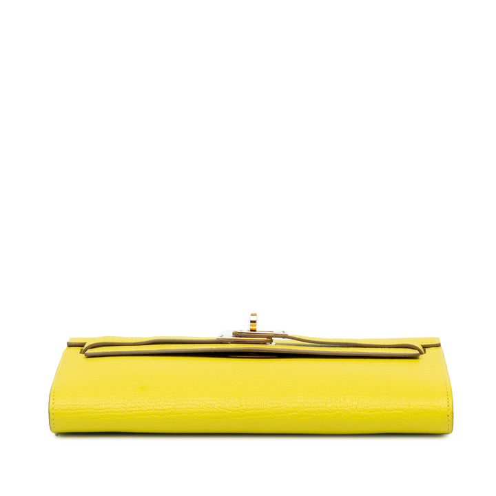 Chevre Mysore Kelly To Go Wallet Yellow - Gaby Paris