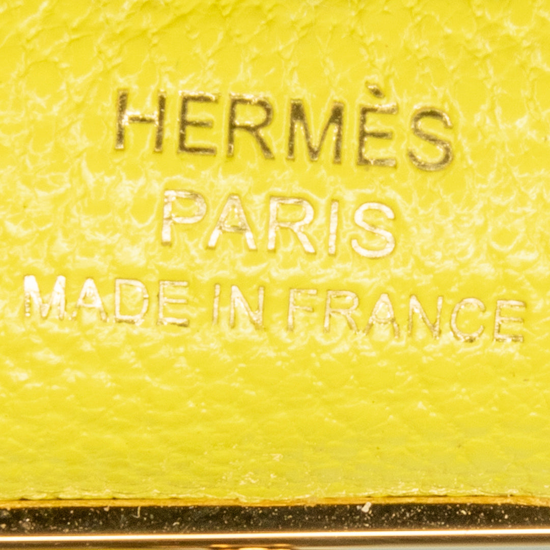 Hermès Chevre Mysore Kelly To Go Wallet Yellow - GABY PARIS