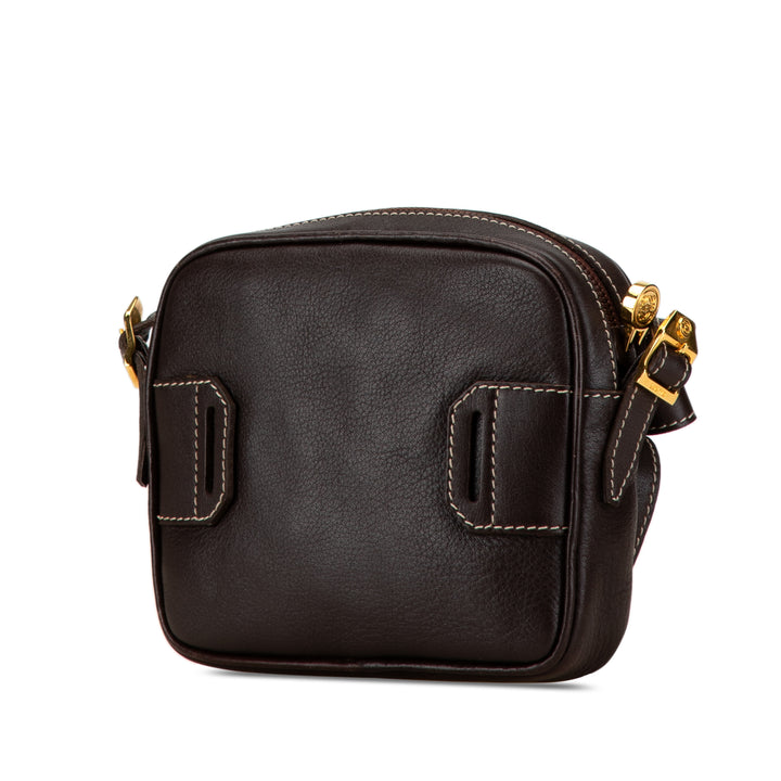 Leather Crossbody Brown - Gaby Paris