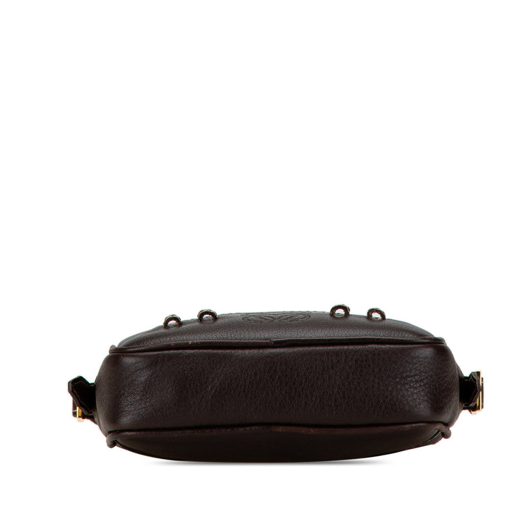 Leather Crossbody Brown - Gaby Paris