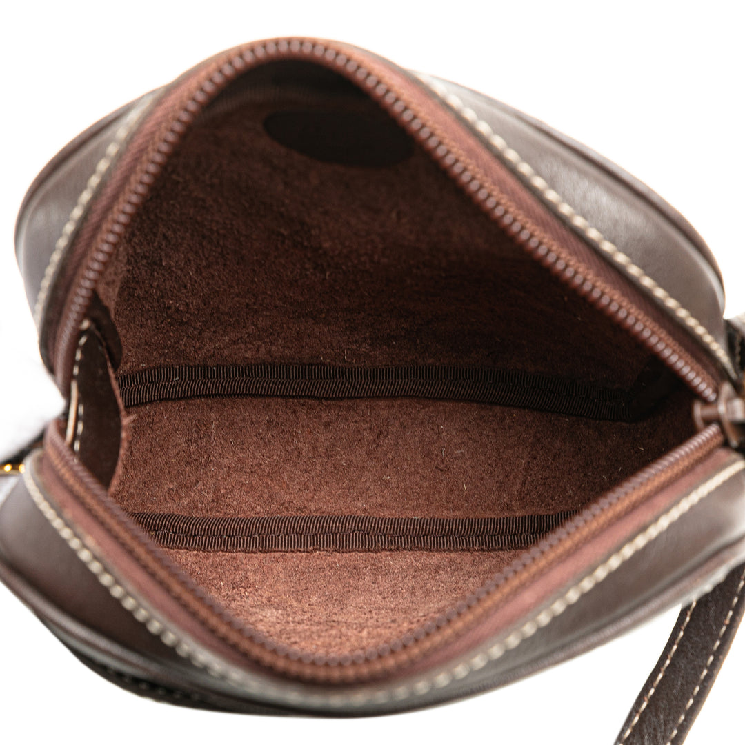 Leather Crossbody Brown - Gaby Paris