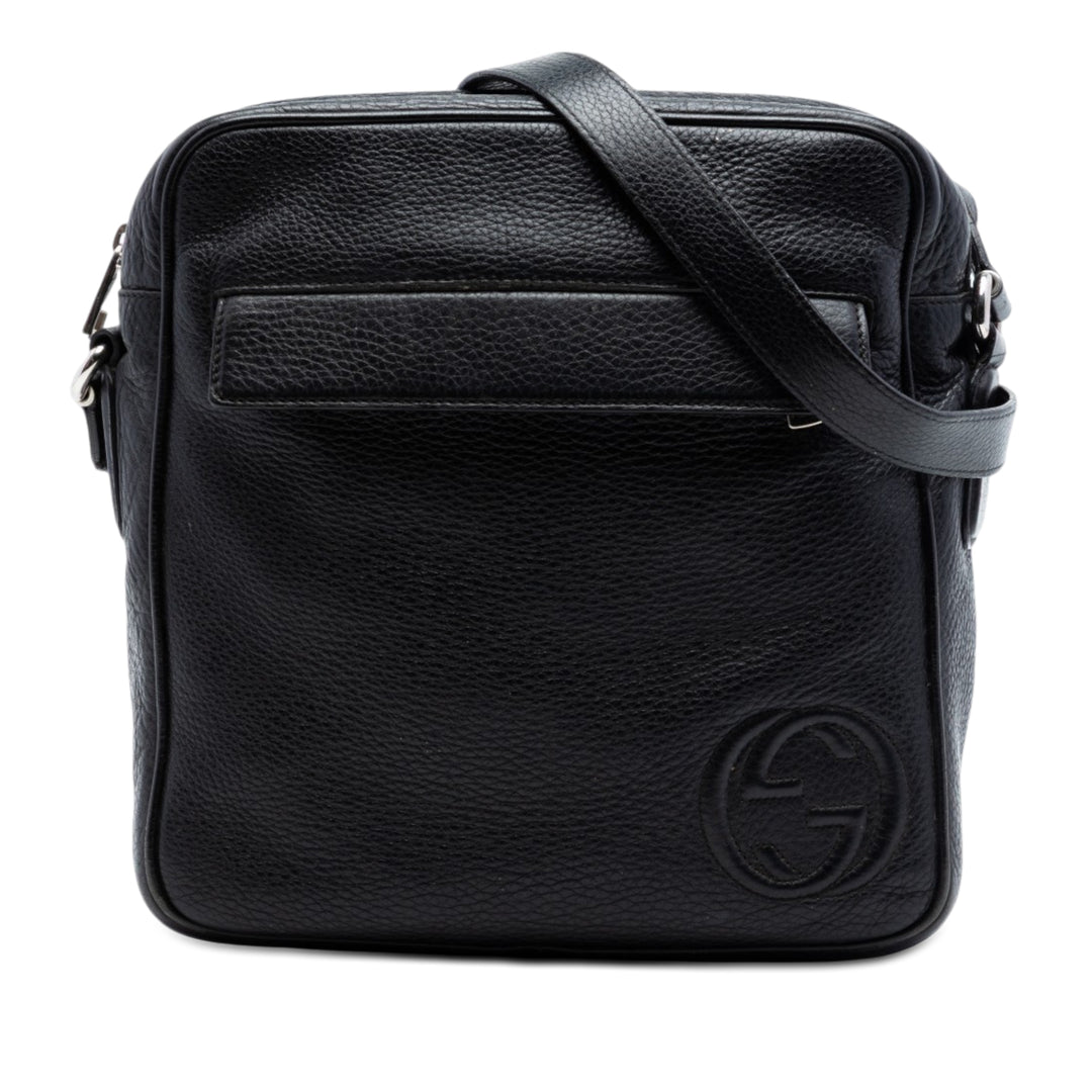 Gucci Medium Pebbled Cuir de veau Soho Messenger Sac