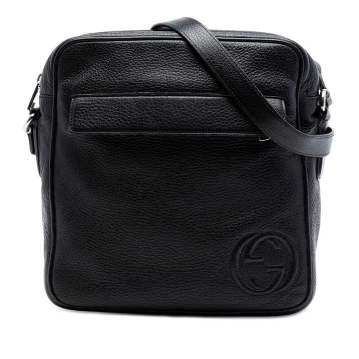 Gucci Medium Pebbled Cuir de veau Soho Messenger Sac