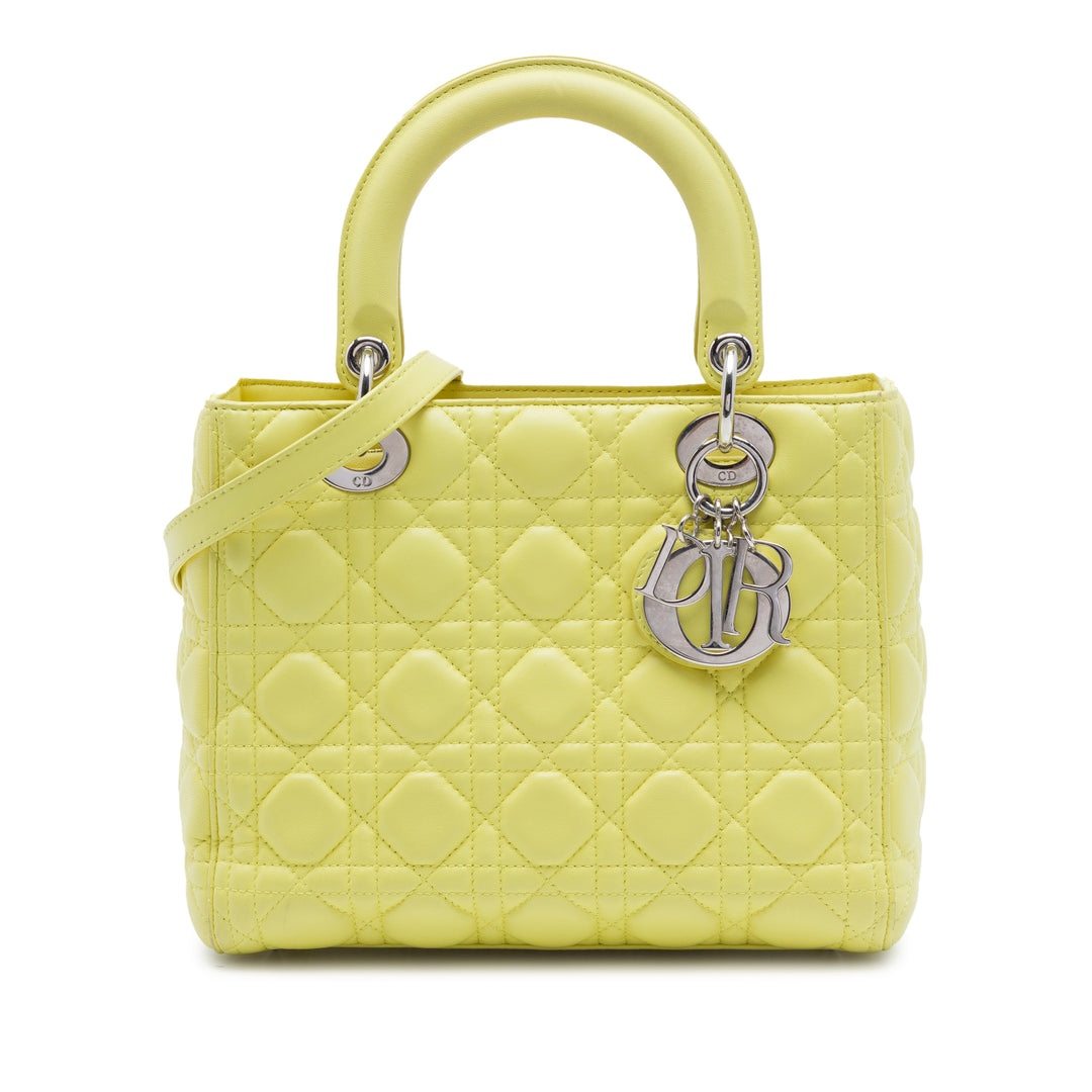 Dior Medium Cuir d’agneau Cannage Lady Dior